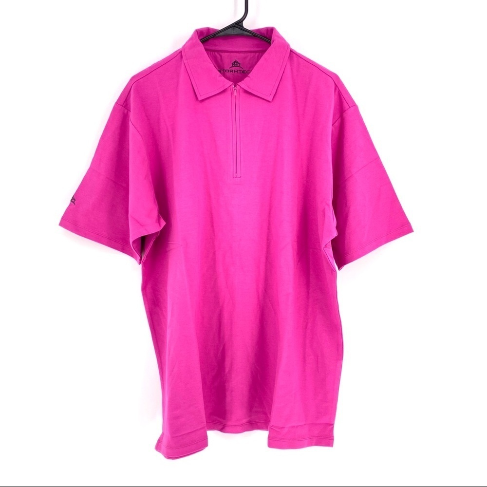 Stormtech GPZ-1 fuschia quarter zip shirt